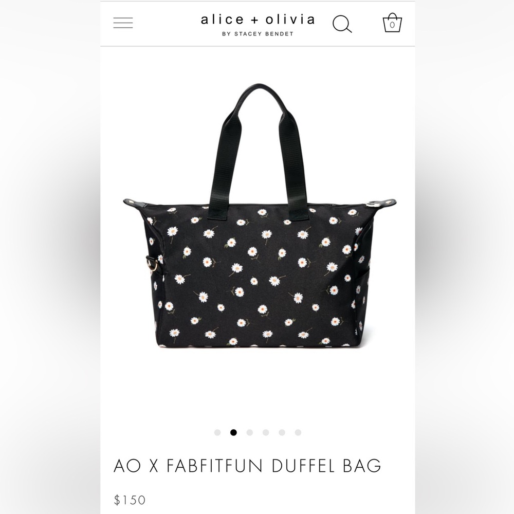 Like New Alice & Olivia Duffel Bag
